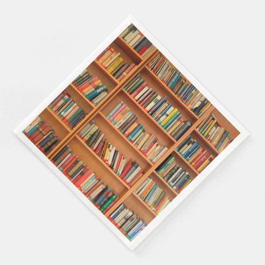 Lesewortlesung der virtuellen Bibliothek Serviette (Ecke)