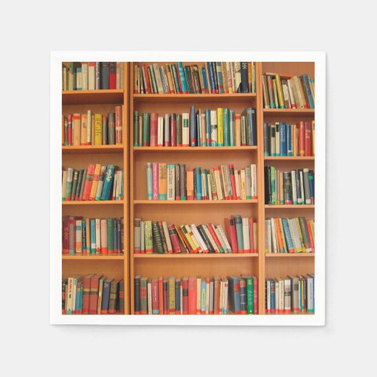 Lesewortlesung der virtuellen Bibliothek Serviette (Vorderseite)