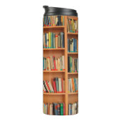 Lesewortlesung der virtuellen Bibliothek Thermosbecher (Nach rechts gedreht)