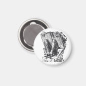 Lesewurm Magnet (Vorderseite/Rückseite)