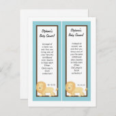 Lesezeichen Blue Jungle Lion Einladungspostkarte (Vorne/Hinten)