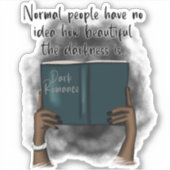 Lesezeichen, Booknerl, Geschenk für das Buch Lover Aufkleber (Vorderseite)