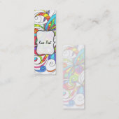 Lesezeichen Business Card abstrakter Hintergrund Mini Visitenkarte (Vorne/Hinten)