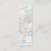 Lesezeichen Business Card abstrakter Hintergrund Mini Visitenkarte (Rückseite)