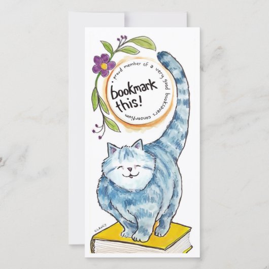 Lesezeichen Cat Card (Vorderseite)