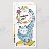 Lesezeichen Cat Card (Vorne/Hinten)