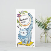 Lesezeichen Cat Card (Stehend Vorderseite)