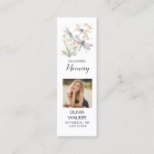 Lesezeichen der Beerdigung der Libellen, Friedhof- Mini Visitenkarte (Vorderseite)