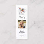 Lesezeichen der Beerdigung der Libellen, Friedhof- Mini Visitenkarte (Vorderseite)