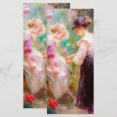 Lesezeichen der Freundschaft Menükarte (Vorne/Hinten)