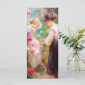 Lesezeichen der Freundschaft Menükarte (Stehend Vorderseite)