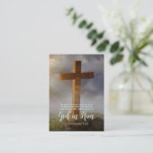 Lesezeichen der Holzkreuz-Bibel Hinweiskarte (Stehend Vorderseite)