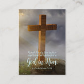 Lesezeichen der Holzkreuz-Bibel Hinweiskarte (Vorderseite)