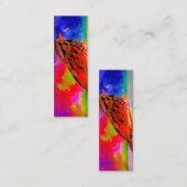 Lesezeichen der kosmischen Vogelwelt Mini Visitenkarte (Vorne/Hinten)