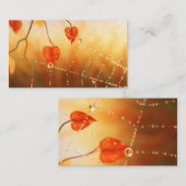 Lesezeichen des Herbstvormittags Visitenkarte (Vorne/Hinten)