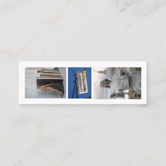 Lesezeichen des Lesers Mini Visitenkarte (Vorderseite)