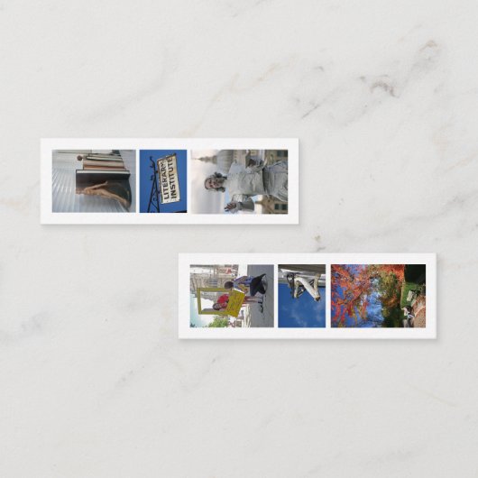 Lesezeichen des Lesers Mini Visitenkarte (Vorne/Hinten)