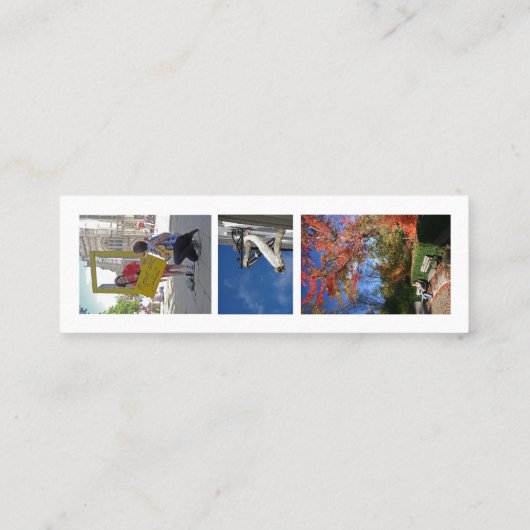 Lesezeichen des Lesers Mini Visitenkarte (Rückseite)