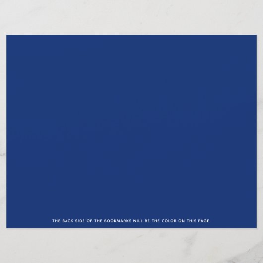 Lesezeichen des Navy Cross Foliage Baptisc Foto (Rückseite)