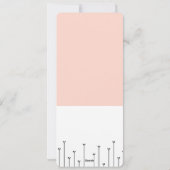 Lesezeichen des personalisierten Lehrers Feiertagskarte (Rückseite)