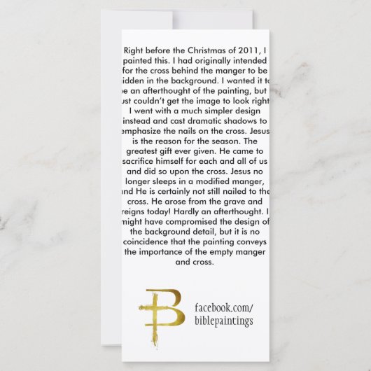 Lesezeichen "Emmanuel" (Rückseite)