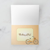 Lesezeichen-Fahrrad-Gruß-Karte Karte (Innenseite)