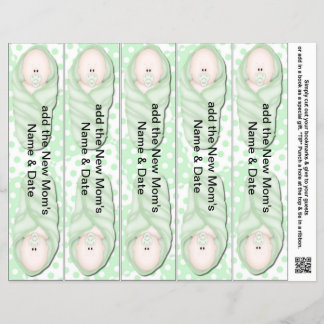 Lesezeichen Favoriten für Baby-Dusche Gastgeschenk Flyer