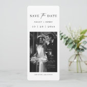 Lesezeichen Foto Altes Geld Hochzeit Save The Date (Stehend Vorderseite)