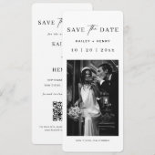 Lesezeichen Foto Altes Geld Hochzeit Save The Date (Vorne/Hinten)