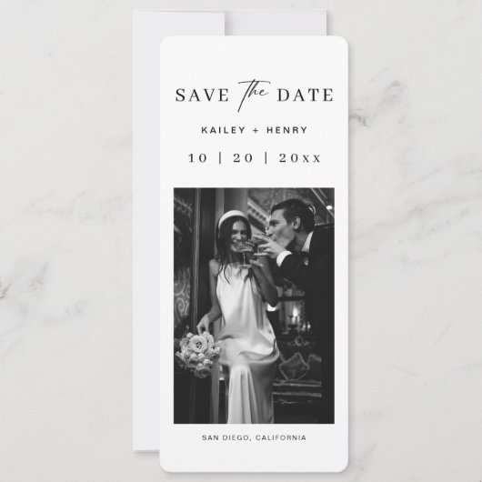 Lesezeichen Foto Altes Geld Hochzeit Save The Date (Vorderseite)