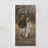 Lesezeichen Foto Endlich Hochzeitstag speichern (Vorderseite)
