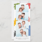 Lesezeichen Foto Stand l Floral Fun Save the Date Einladung (Rückseite)