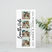 Lesezeichen Foto Stand Rustikal Save the Date (Stehend Vorderseite)