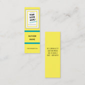 Lesezeichen für Autor mit hellen Farben Mini Visitenkarte (Vorne/Hinten)