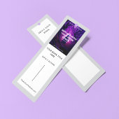 Lesezeichen für Autor-Werbebücher Mini Visitenkarte