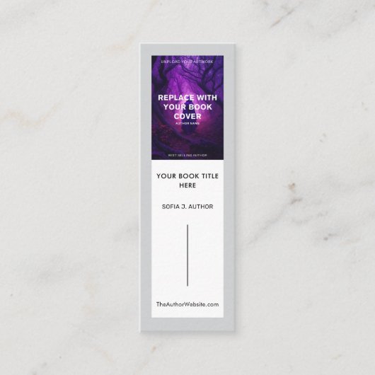 Lesezeichen für Autor-Werbebücher Mini Visitenkarte (Vorderseite)