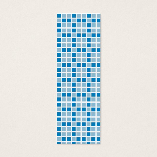 Lesezeichen für blaue Quadrate (Vorderseite)