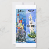 Lesezeichen für christliche Aquarellfarben Karte (Vorderseite)