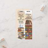 Lesezeichen für das Zitat von Wasserfarben-Schrift Karte (Vorderseite/Rückseite Beispiel)