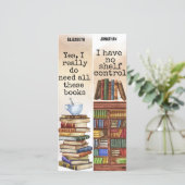 Lesezeichen für das Zitat von Wasserfarben-Schrift Karte (Stehend Vorderseite)