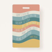 Lesezeichen für die Bildung von Homeschoools Ausweis (Rückseite)