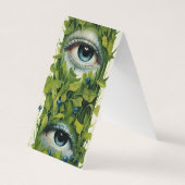 Lesezeichen für Lesezeichen mit den Augen der Mutt Visitenkarten (Rückseite)