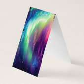 Lesezeichen für Nordlichtfalten Bookmarkers Visitenkarten (Rückseite)