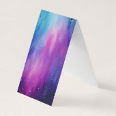 Lesezeichen für Nordlichtfalten Bookmarkers Visitenkarten (Rückseite)