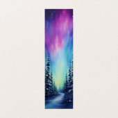 Lesezeichen für Nordlichtfalten Bookmarkers Visitenkarten (Außenseite Aufgefaltet)