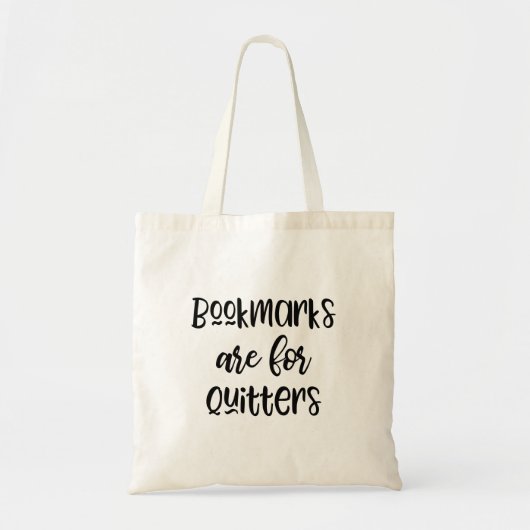 Lesezeichen für Quitters Tote Bag Tragetasche (Vorne)