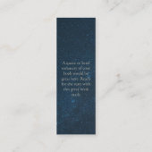 Lesezeichen für Science Fiction oder Fantasie Mini Visitenkarte (Rückseite)