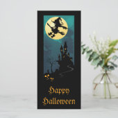 Lesezeichen für Spuk Silhouette und Hexen (Stehend Vorderseite)