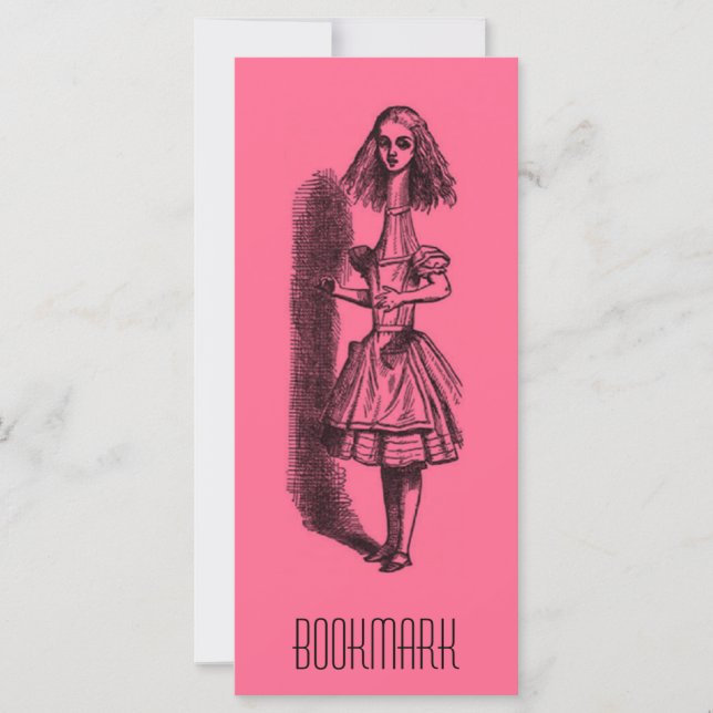 Lesezeichen für Vintage Alice im Wunderland (Vorderseite)