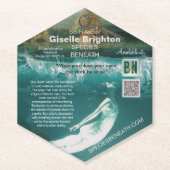 Lesezeichen für Werbematerial für Logos Untersetzer (Vorderseite)